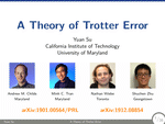 A Theory of Trotter Error (IQIM Seminar)